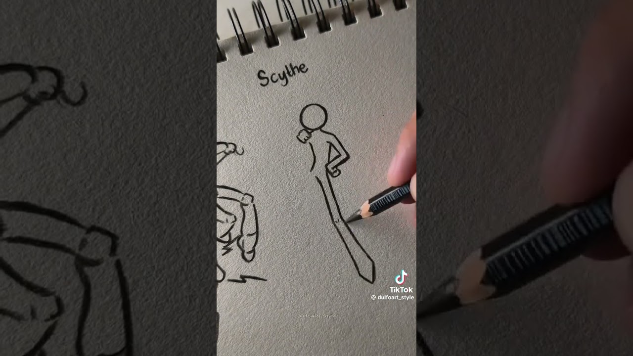 How to draw body with (Hammer ,yoyo , Scythe ) 