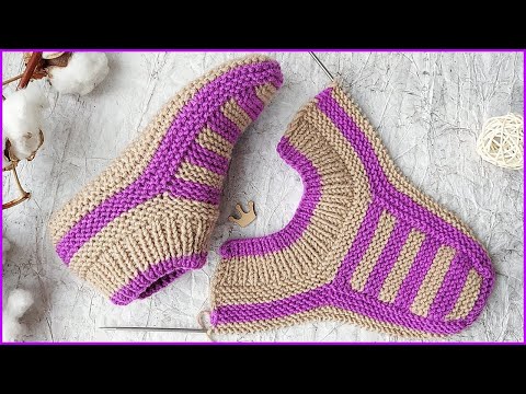 Video: How To Knit Footprints