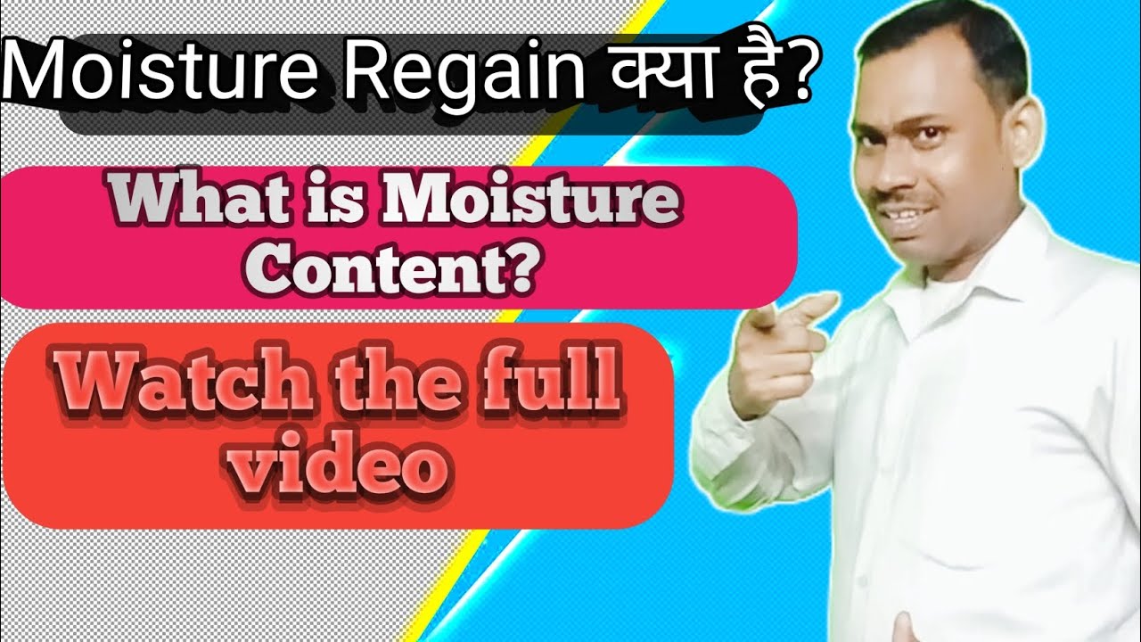 Moisture Regain & Moisture Content What is Moisture Regain& Moisture