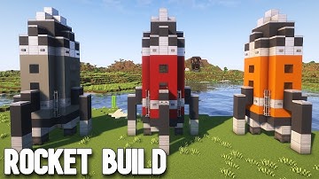 Minecraft Rocket Space Ship Build Tutorial