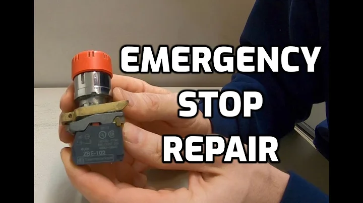 Emergency Stop Push Button Repair on CP Bourg 3002 Perfect Binder