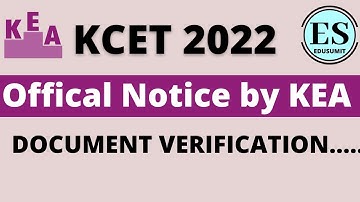 KCET 2022// Offical Notice by KEA // Last chance for candidates to claim reservations. #edusumit