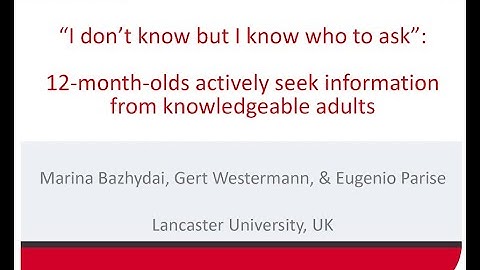 Developmental Science: “I don