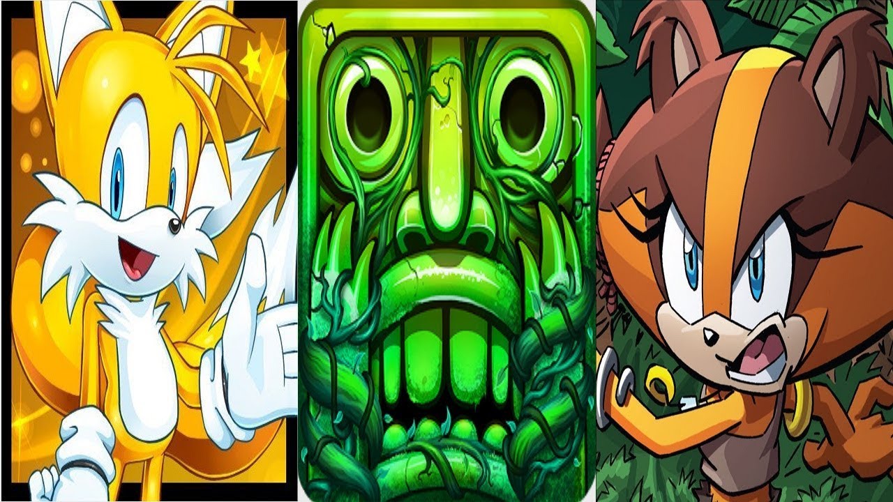 Sonic Dash 2 Sonic Boom Sticks VS Temple Run 2 VS Sonic Boom Tails ...
