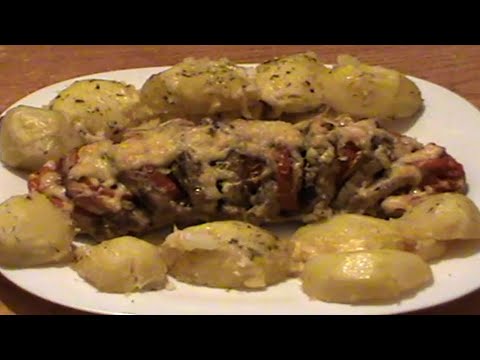 Video: Accordion Baked Pork With Potato Mushrooms