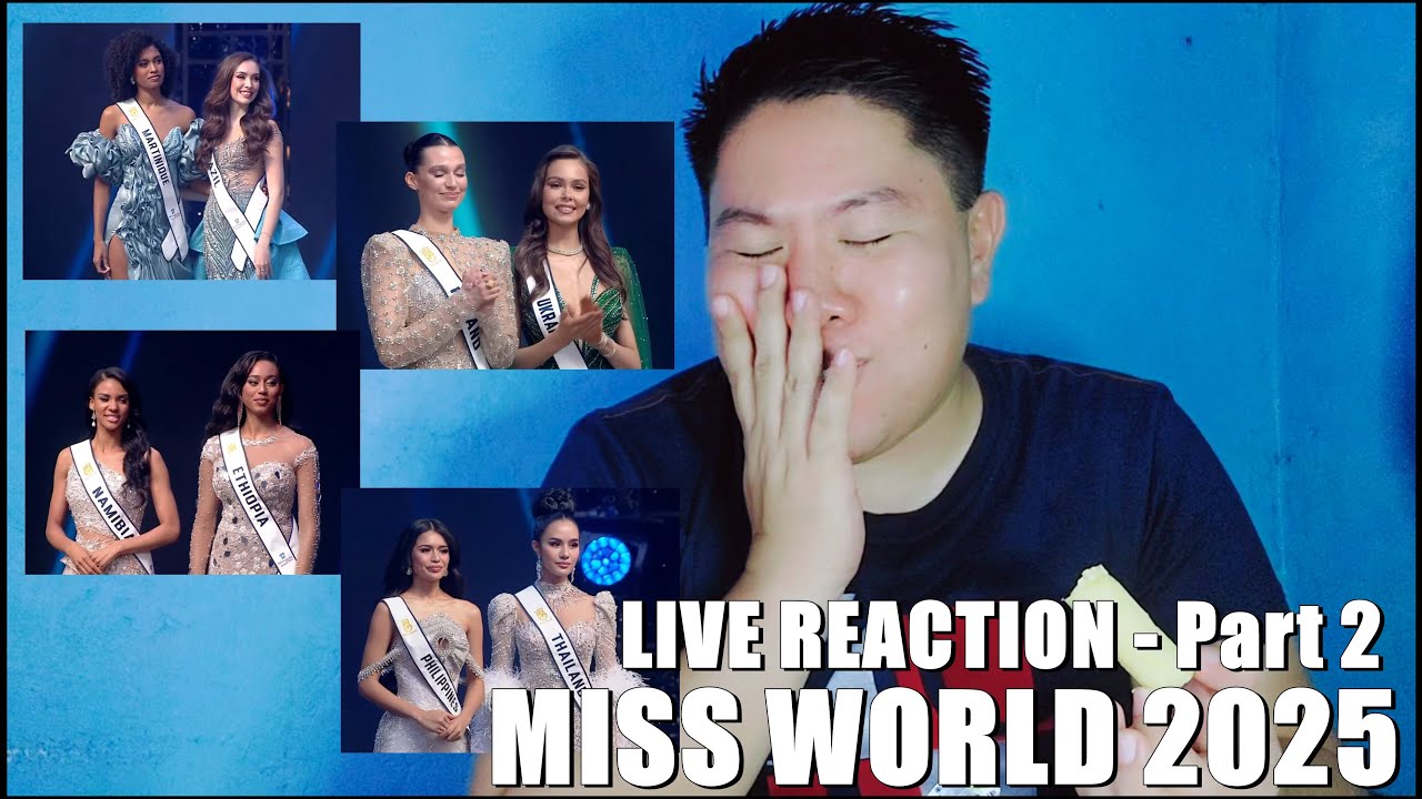 Miss World 2025 | LIVE REACTION (Part 2 - Top 20, Top 8 Announcement and Top 8 Speech)