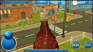 Best Dino Games - Wild Dino City Rampage: T-Rex Simulator Android Gameplay screenshot 4