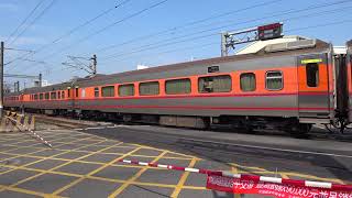 103次、114次、506次、2123次與3138次列車通過斗六市鎮北路平交道