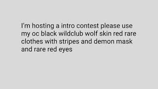 I’m hosting a 100 subscribers intro contest sorry but I can’t tag you itzlightningakairi