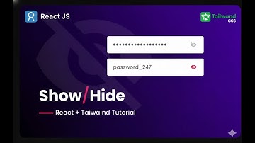 How to show and Hide password in React.js | Hide/Show Icon in password field | Password Toggle