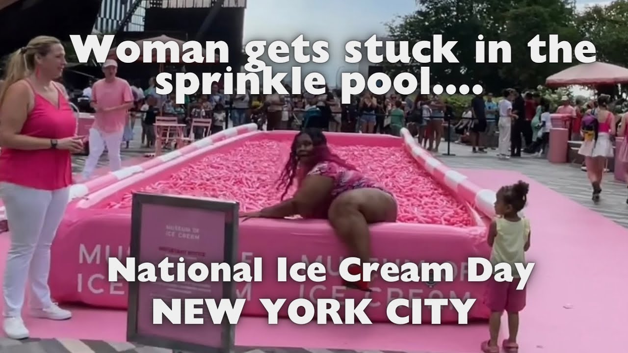 LIVE NYC Free Ice Cream National Ice Cream Day HudsonYards New York