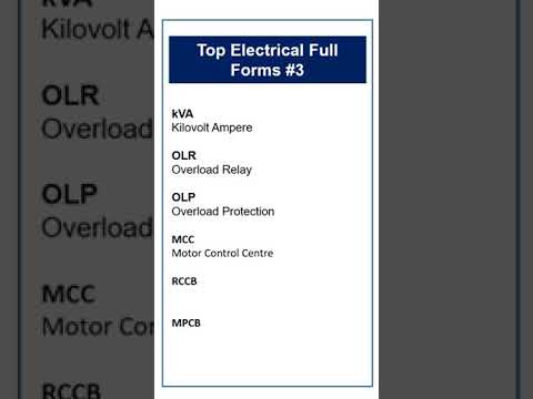 Cm Full Form In Electrical Engineering