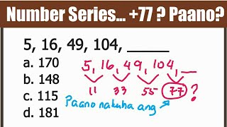 CSE Number Series: 5, 16, 49, 104,  [Explained kung saan galing ang +77]