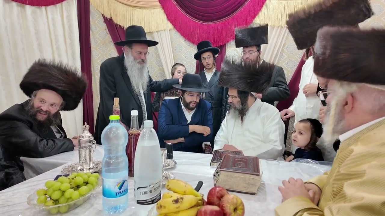 HaGaon HaYanuka Visits the Sukkah of the Gaon Rabbi M. Brandstorfer