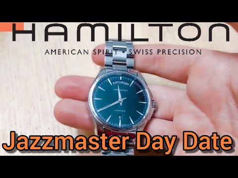 hamilton jazzmaster day date blue