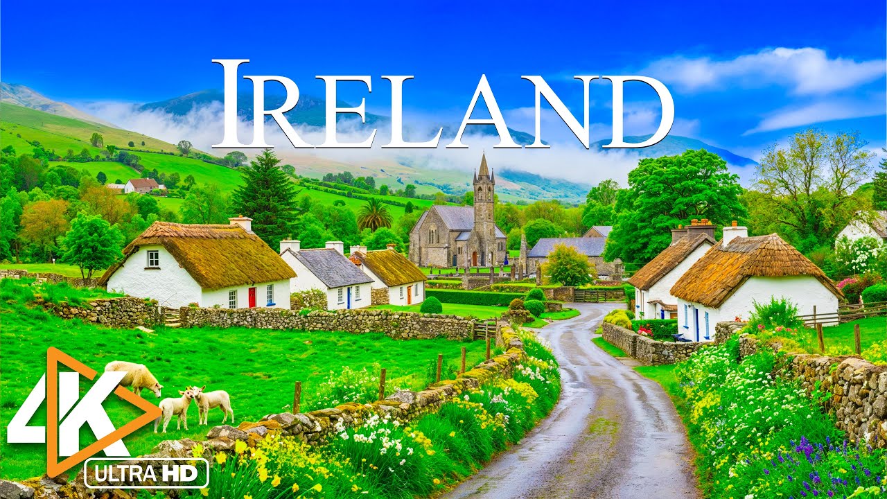 Ireland 4K UHD | Discover Dramatic Highlands, Historic Castles, and Serene Lochs - 4K VIDEO Ultra HD