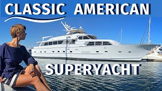 $ 599,000 1984 BROWARD 98 '30M CLASSIC SUPERYACHT ПРОГУЛКА И СПЕЦИФИКАЦИИ / Тур на моторной яхте с 