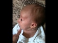 1 month old Charlie got hiccups! Newborn baby boy cute!