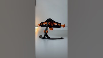 3D printed mechanical quick-grab/release phone stand ⚙️ #3dprinting #3d #diy #bambulab #iphone