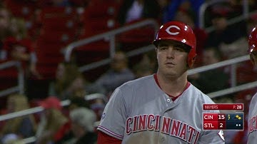 CIN@STL: Selsky scores Duvall with fifth hit of game