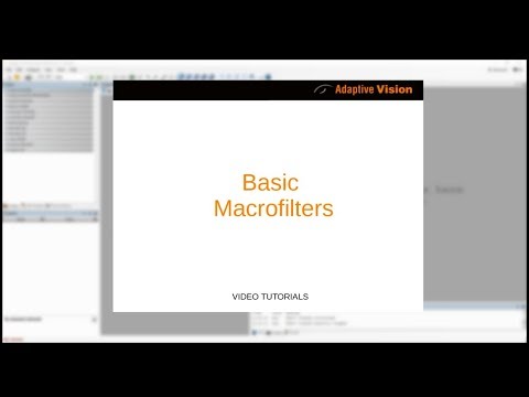 7. Adaptive Vision Studio Tutorial: Base Macrofilters
