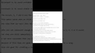 Dissonant and Consonant Intervals