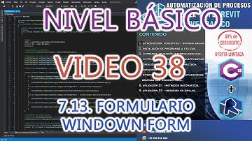 ✅ CURSO REVIT API || 7.13. Formulario - Windown Form || BIM INGENIEROS