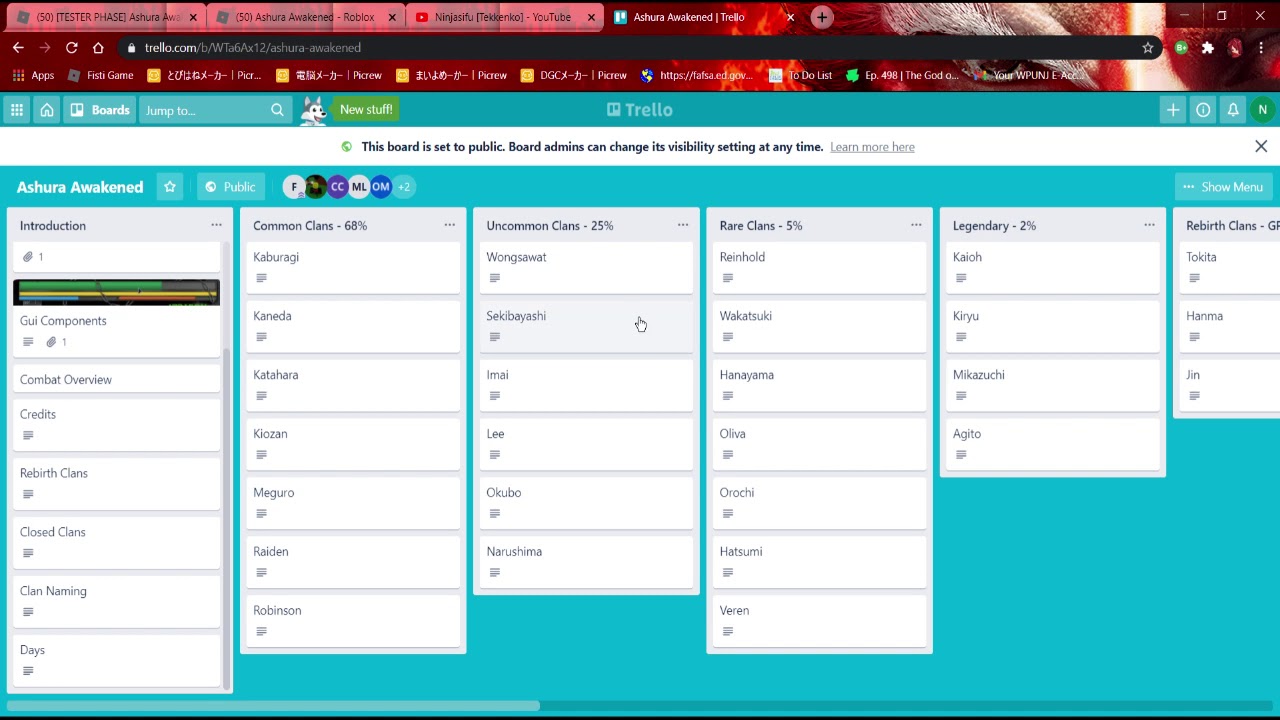 In Depth Guide To Ashura Awakened Trello Roblox Youtube - how to make a trello application roblox