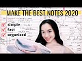 HOW TO TAKE NOTES: FAST and EFFECTIVE for class & lectures | Back to School 2020