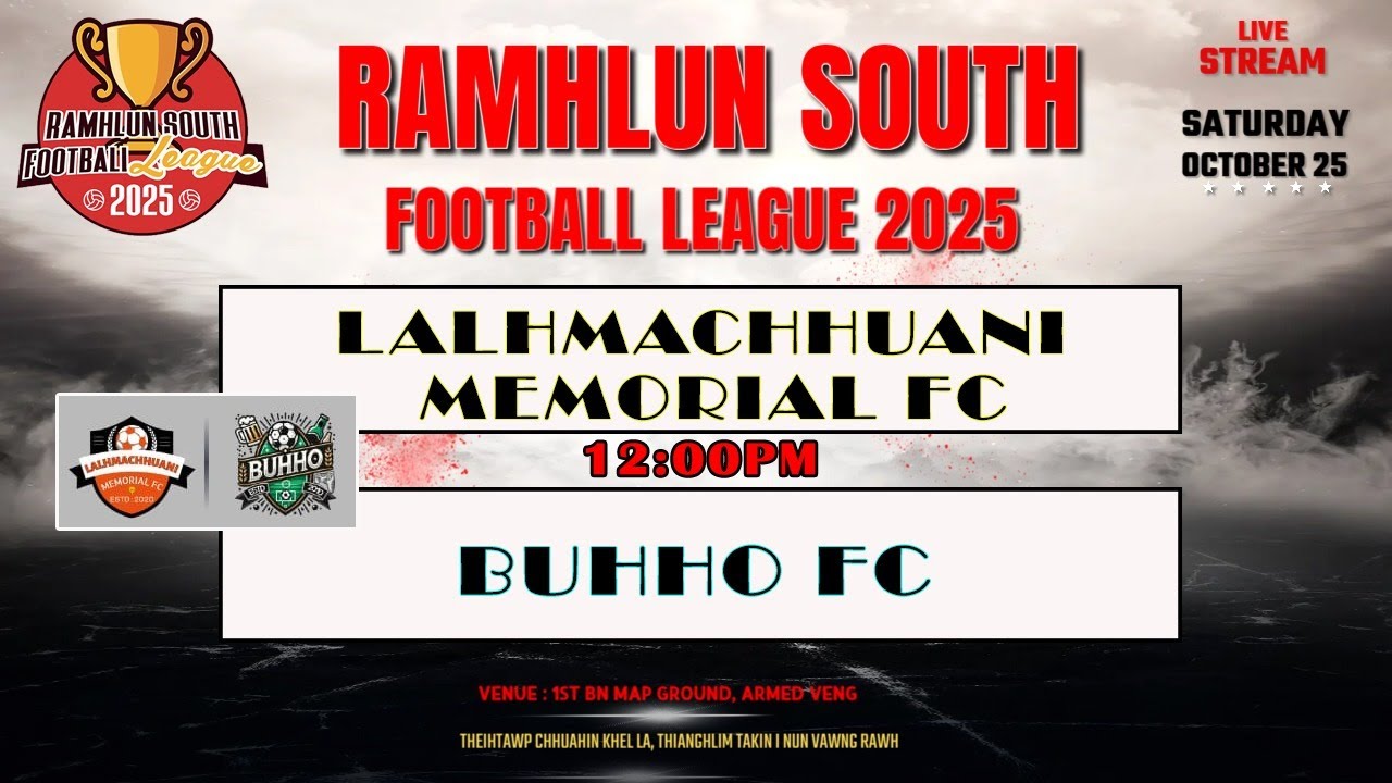 RAMHLUN 'S' FOOTBALL LEAGUE / LALHMACHHUANI MEMORIAL FC 1-1 BUHHO FC