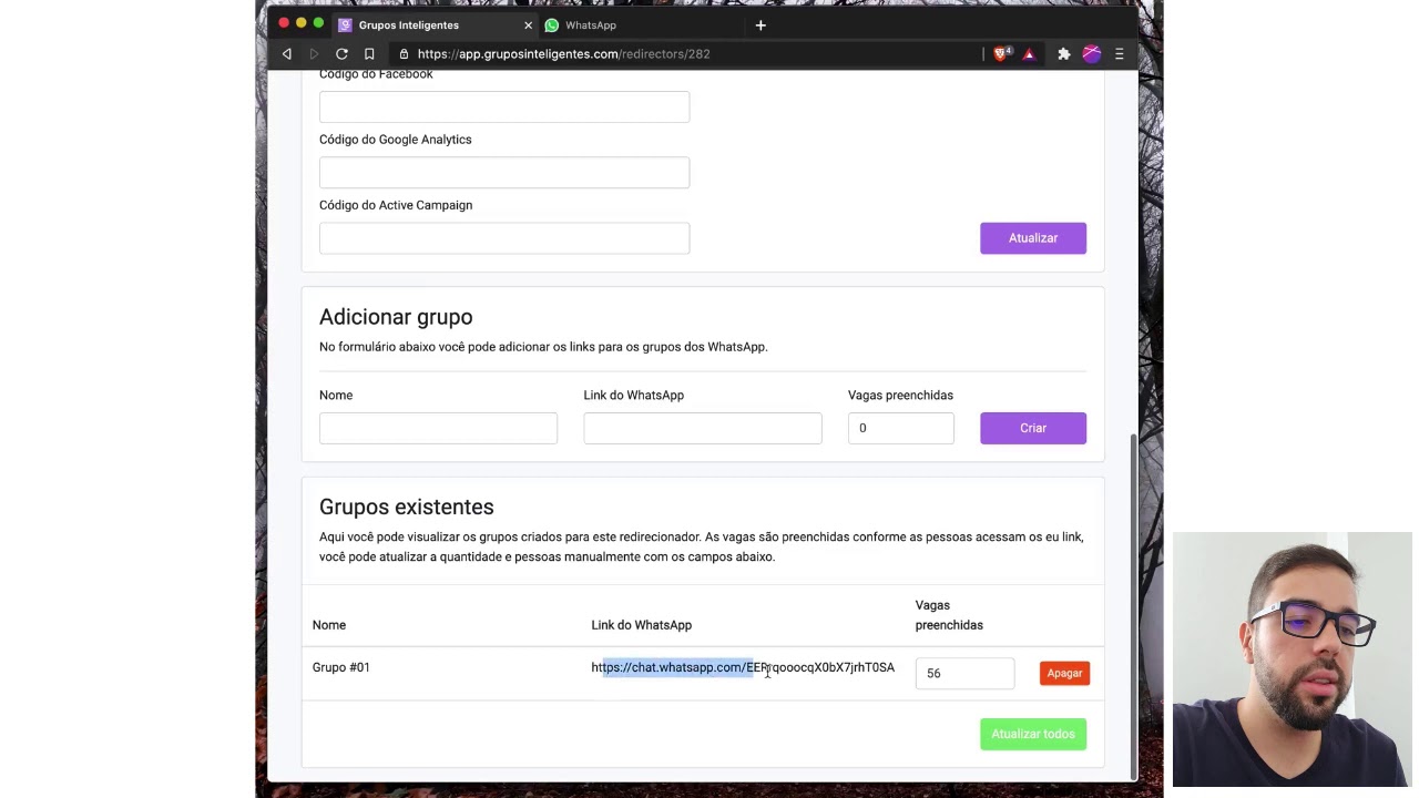 Como usar o Grupos Inteligentes