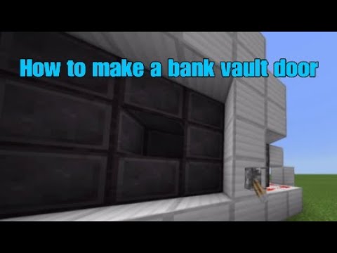 How to make a bank vault door in Minecraft - YouTube