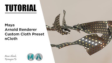 Create Custom nCloth Preset | Maya And Arnold Renderer | Tutorial