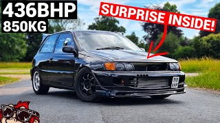 🐒 436HP IN A 850KG TIN CAN! TOYOTA STARLET B18 TURBO REVIEW