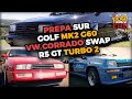 Prpa sur golf 2 g60 vw corrado swapp r5 turbo 2 au rasso team moto 2temps run974 g60 gti 974