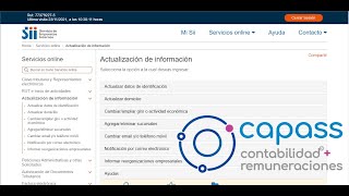 Actualizar domicilio - Sii