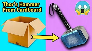 Celebrity Homemade Hammer From Cardboard | How To Make Thor's Hammer From Cardboard| Diy Thor's Hammer Wealth