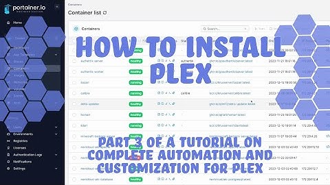 How to install Plex - Part 3 on automating your plex server