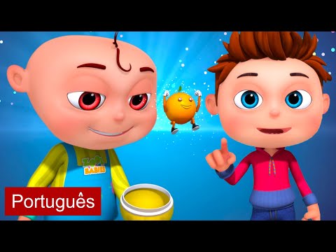 Cinco bebês Que Abrem um ovo de frutas | Canções Para Bebês Infantis | Videogyan Português