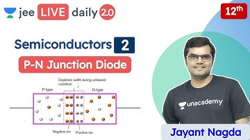 JEE 2022: Semiconductors L2 | P-N Junction Diode | Unacademy JEE | JEE Physics | Jayant Nagda