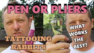 HOW TO TATTOO A RABBIT/ WHAT'S BETTER PLIERS OR PEN?