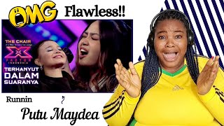 PUTU MAYDEA - RUNNIN (LOSE IT ALL) X Factor Indonesia 2021 REACTION