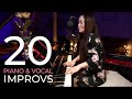 20 improv compilation piano and voice unscripted by pianistmiri