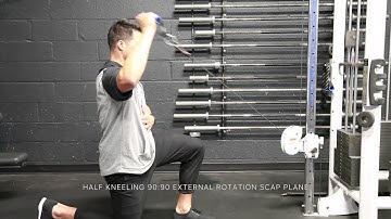 Half Kneeling 90:90 External Rotation Scap Plane