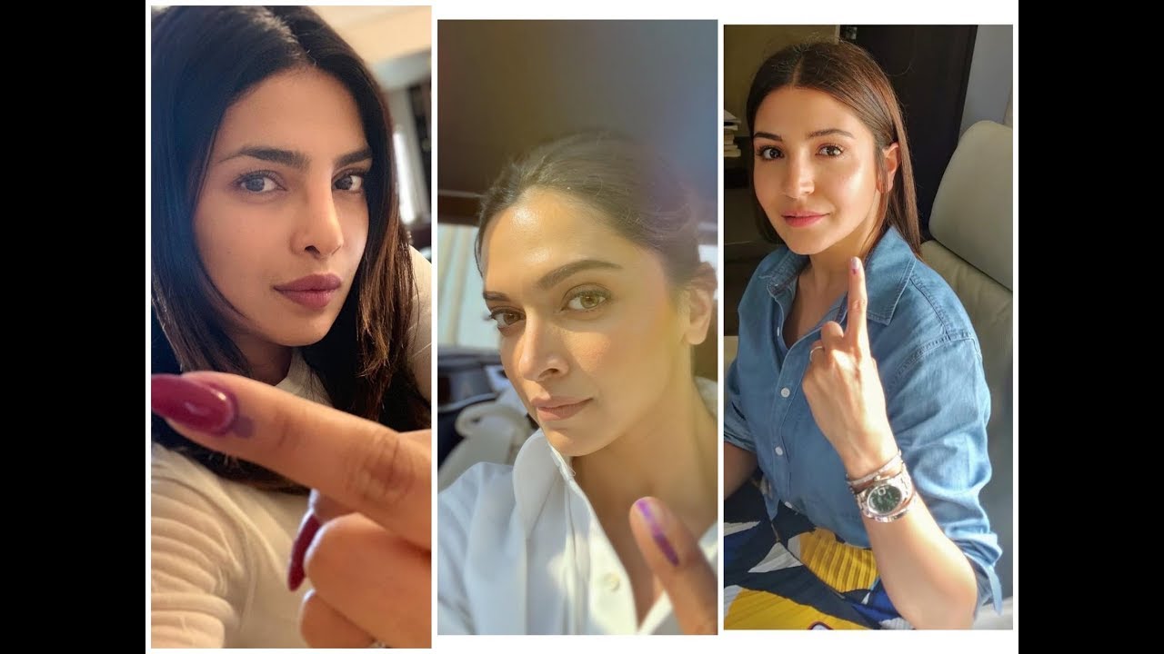 Bollywood celebrities vote for lok sabha election 2019