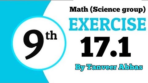 Exercise 17.1 class 9 by Tzm tutor | 9th class 17.1 | Question 1&2 #tzmtutor #9class #math