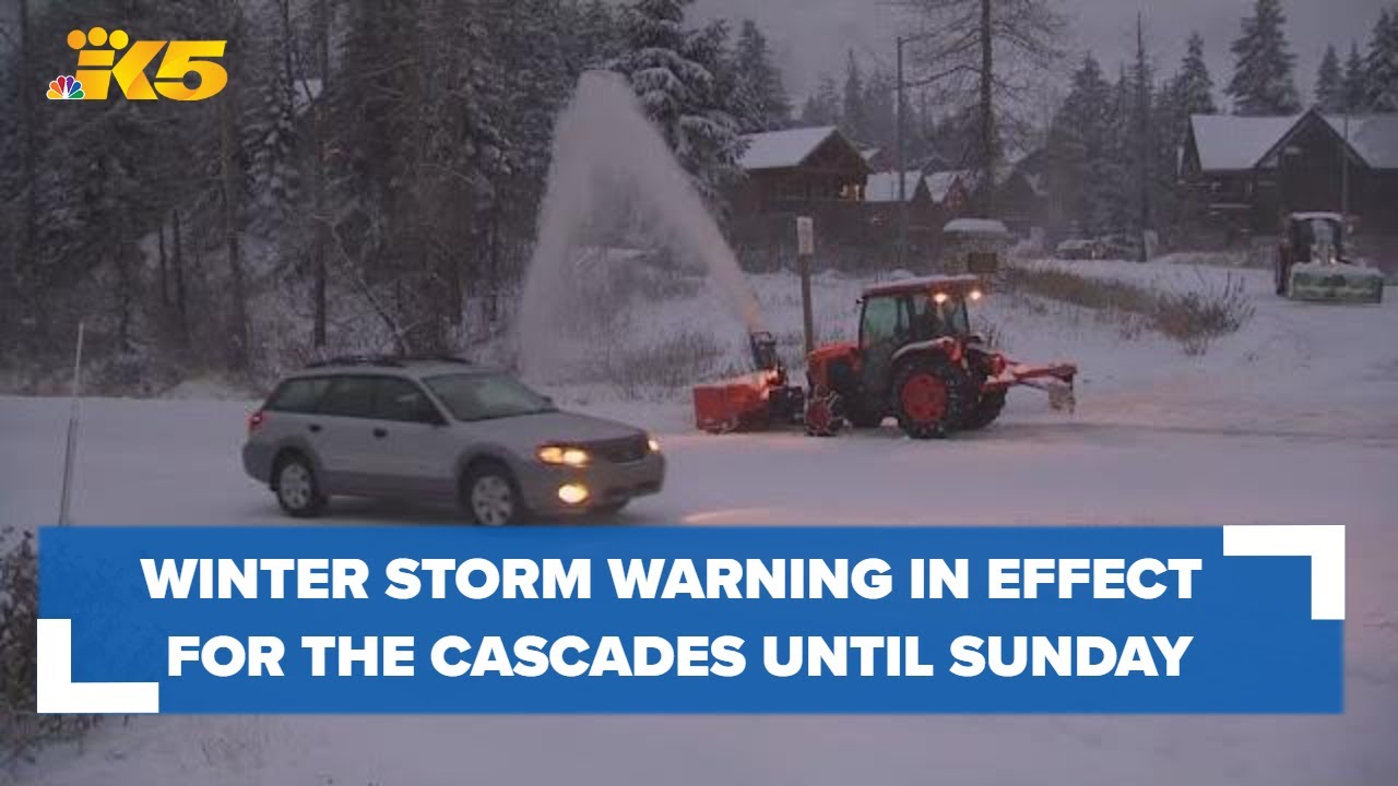Winter Storm Warning in effect for the Cascades until Sunday morning ...