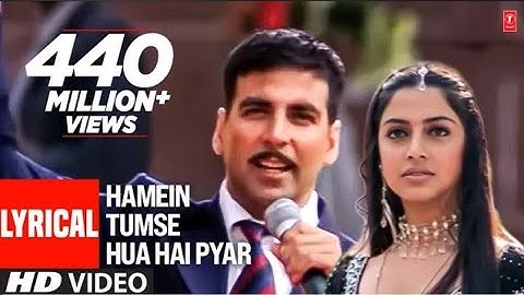 Lyrical: Hamein Tumse Hua Hai Pyar |Alka YlUdit NiAnu Malik Sameer Akshay Kumar, Divya Khosla