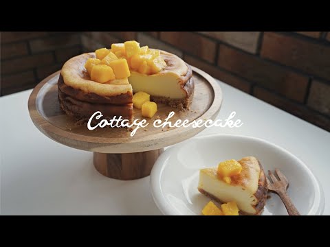 cheesecake-with-homemade-cottage-cheese-🧀-自制奶酪做的蛋糕