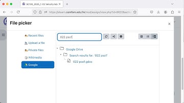 Moodle 4.5 Google Documents assignment laptop/desktop submission process January 2025